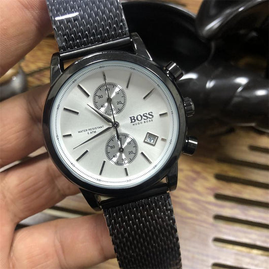 Reloj de Hombre con Malla y Movimiento Quartz de 5 Agujas - Image 3