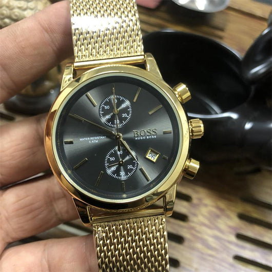Reloj de Hombre con Malla y Movimiento Quartz de 5 Agujas - Image 6