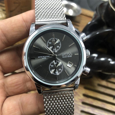 Reloj de Hombre con Malla y Movimiento Quartz de 5 Agujas - Image 11