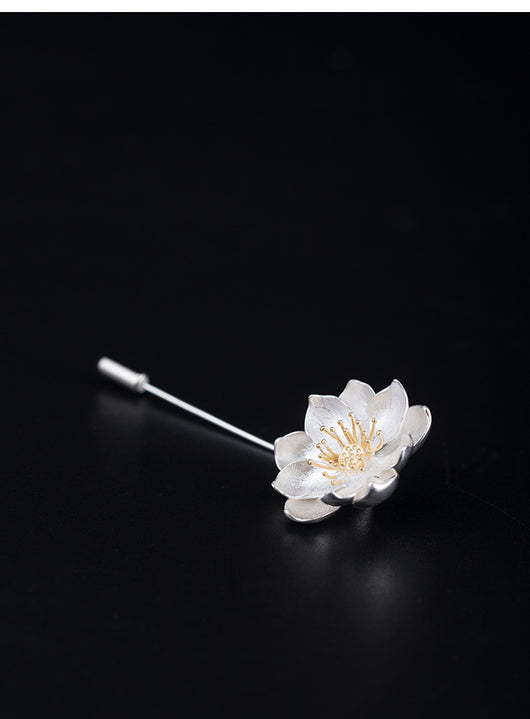 Broche Flor de Loto con Cuello Largo Elegante - Image 6