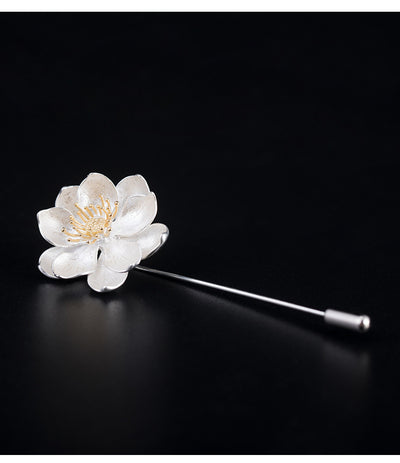 Broche Flor de Loto con Cuello Largo Elegante - Image 7