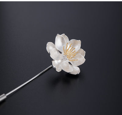 Broche Flor de Loto con Cuello Largo Elegante - Image 9