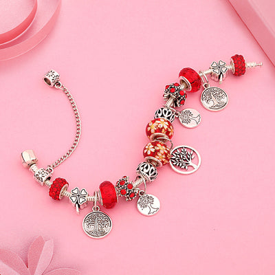 Pulsera de flores con hojas pintadas - Image 14