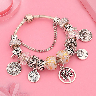Pulsera de flores con hojas pintadas - Image 16