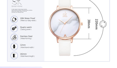 Reloj para Mujer con Correa de Cuero PU Resistente al Agua - Image 9