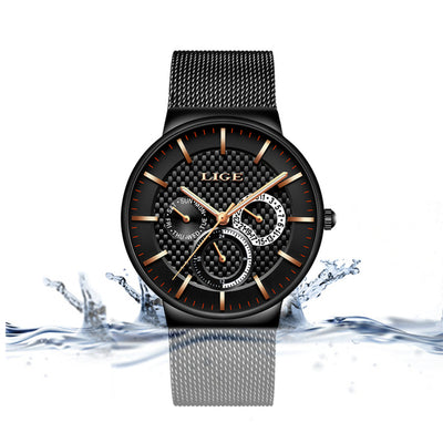 Reloj de Moda Impermeable Ultra Delgado con Malla de 6 Pines - Image 3