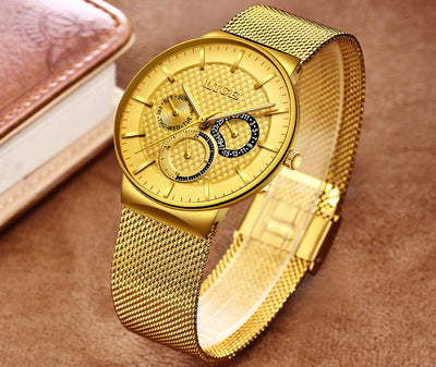 Reloj de Moda Impermeable Ultra Delgado con Malla de 6 Pines - Image 4