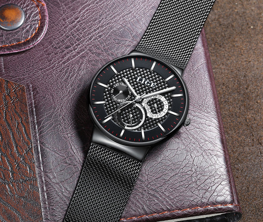 Reloj de Moda Impermeable Ultra Delgado con Malla de 6 Pines - Image 6