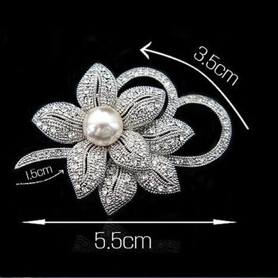 Broche Moño de Perlas de Cristal para Dama - Image 13