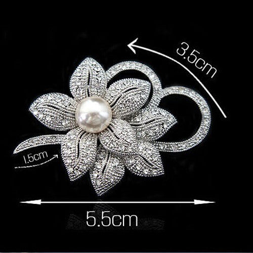 Broche Moño de Perlas de Cristal para Dama - Image 13