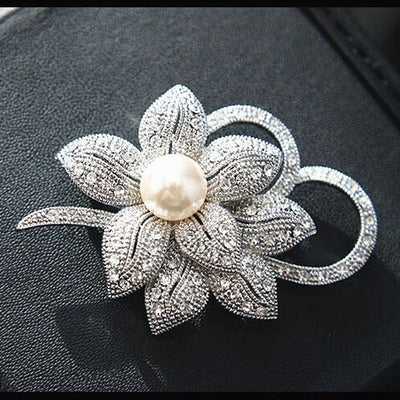 Broche Moño de Perlas de Cristal para Dama - Image 14