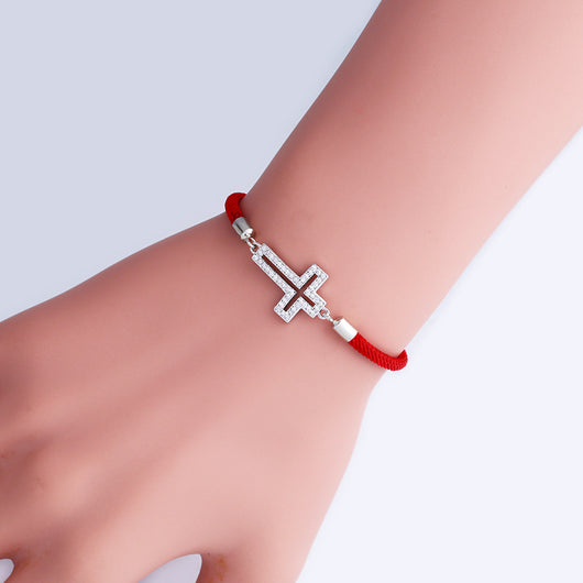 Pulsera de Cuerda Roja con Zirconia - Protección y Estilo - Image 5