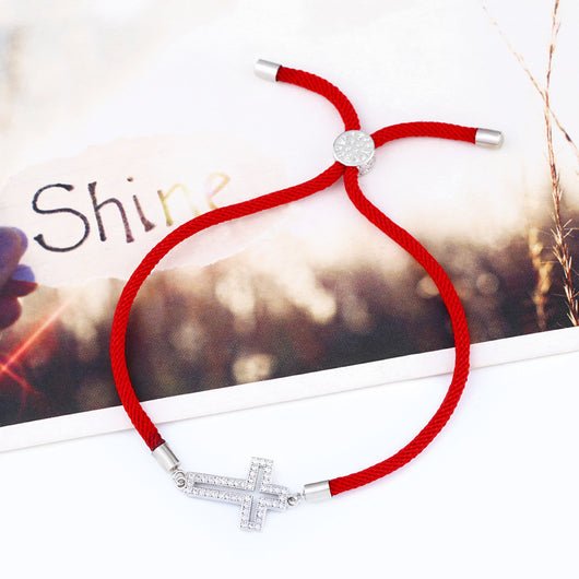 Pulsera de Cuerda Roja con Zirconia - Protección y Estilo - Image 8