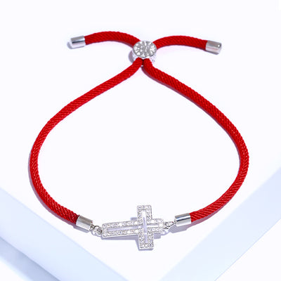 Pulsera de Cuerda Roja con Zirconia - Protección y Estilo - Image 9