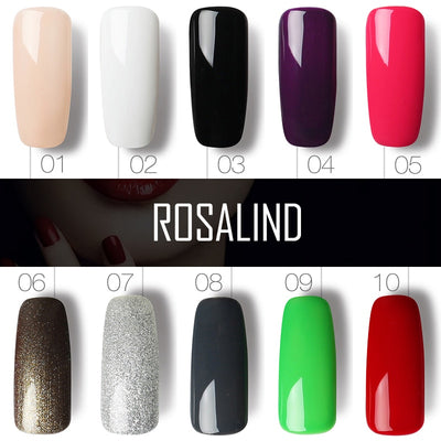Gel UV para Uñas ROSALIND Color Sólido - Tratamiento Profesional Salón 10ml - Image 34