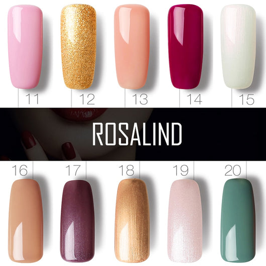 Gel UV para Uñas ROSALIND Color Sólido - Tratamiento Profesional Salón 10ml - Image 35