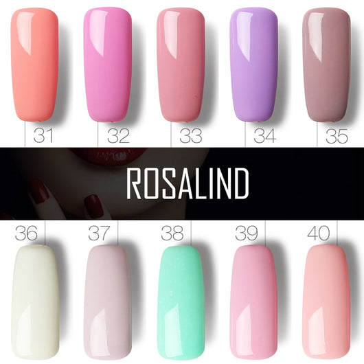 Gel UV para Uñas ROSALIND Color Sólido - Tratamiento Profesional Salón 10ml - Image 37
