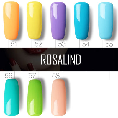 Gel UV para Uñas ROSALIND Color Sólido - Tratamiento Profesional Salón 10ml - Image 39