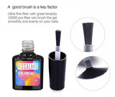 Gel UV para Uñas ROSALIND Color Sólido - Tratamiento Profesional Salón 10ml - Image 42