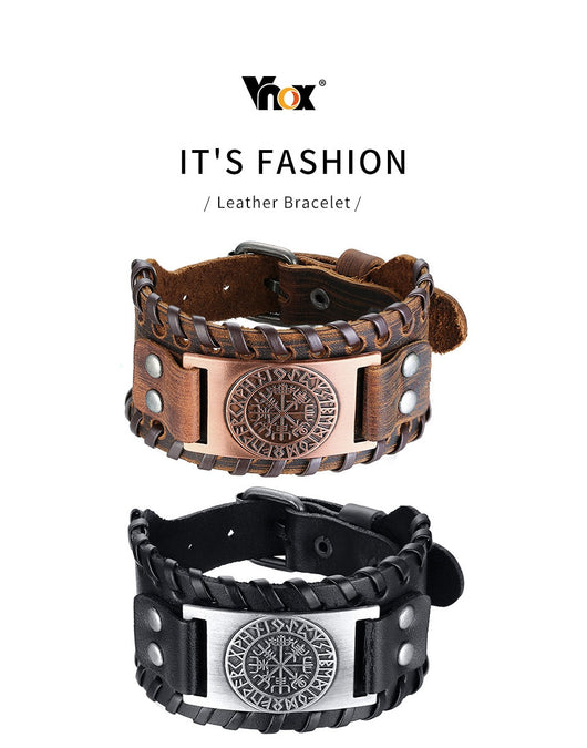 Pulsera de Cuero Ancha para Hombre - Image 22