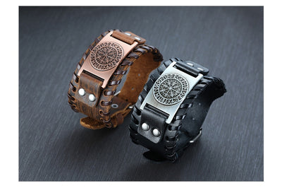 Pulsera de Cuero Ancha para Hombre - Image 26