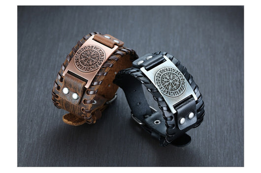Pulsera de Cuero Ancha para Hombre - Image 27