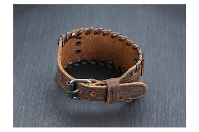 Pulsera de Cuero Ancha para Hombre - Image 28