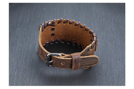 Pulsera de Cuero Ancha para Hombre - Image 28