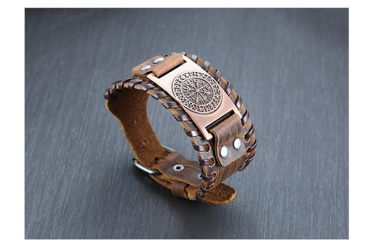 Pulsera de Cuero Ancha para Hombre - Image 29