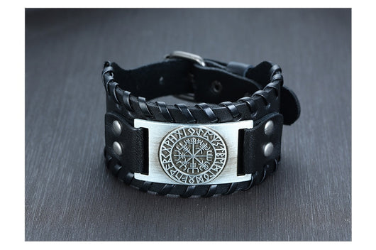 Pulsera de Cuero Ancha para Hombre - Image 30