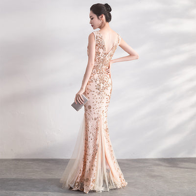Vestido Largo Cola de Pez Elegante - Image 3