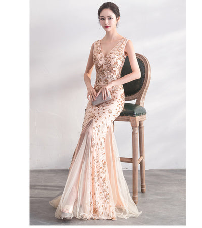 Vestido Largo Cola de Pez Elegante - Image 5