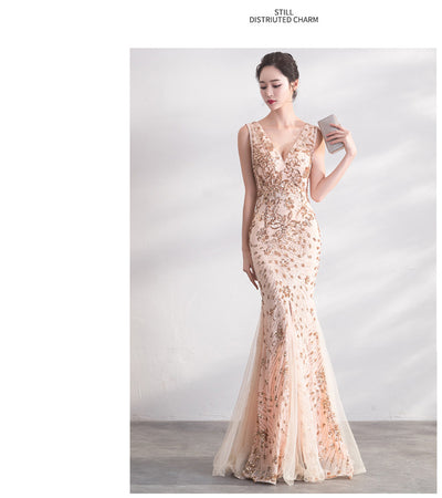 Vestido Largo Cola de Pez Elegante - Image 6
