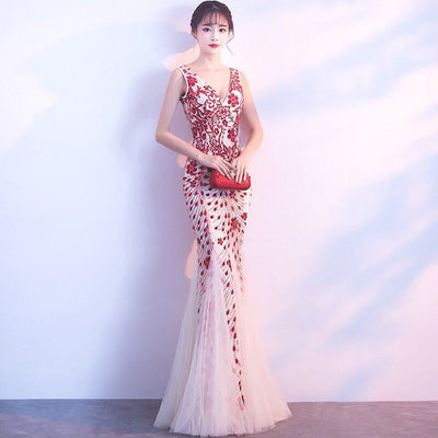 Vestido Largo Cola de Pez Elegante - Image 8