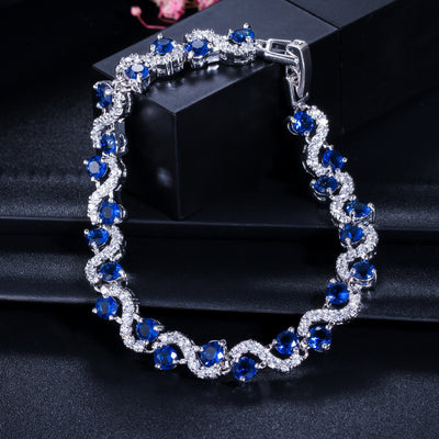Pulsera de Oro Blanco con Diamantes Brillantes - Image 11