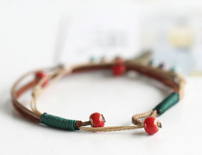 Pulsera de cerámica tejida artesanal - Image 10