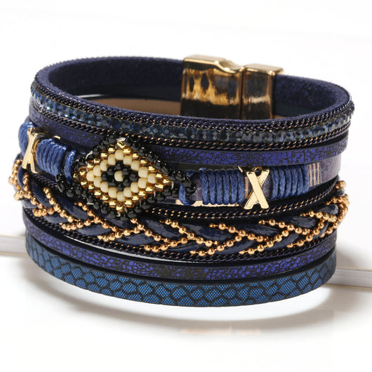 Pulsera Tejida con Ojo Protector - Image 3