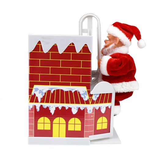 Papá Noel Escalador Eléctrico - Decoración Navideña Animada - Image 18