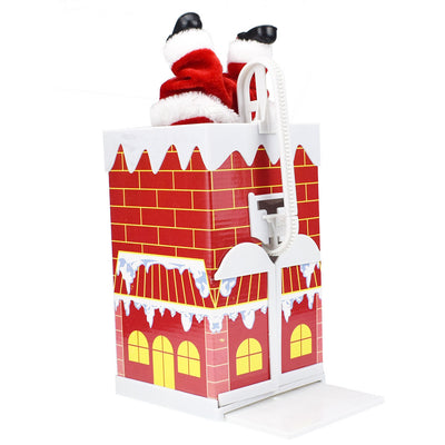 Papá Noel Escalador Eléctrico - Decoración Navideña Animada - Image 19