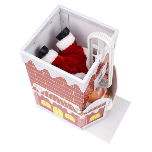Papá Noel Escalador Eléctrico - Decoración Navideña Animada - Image 20