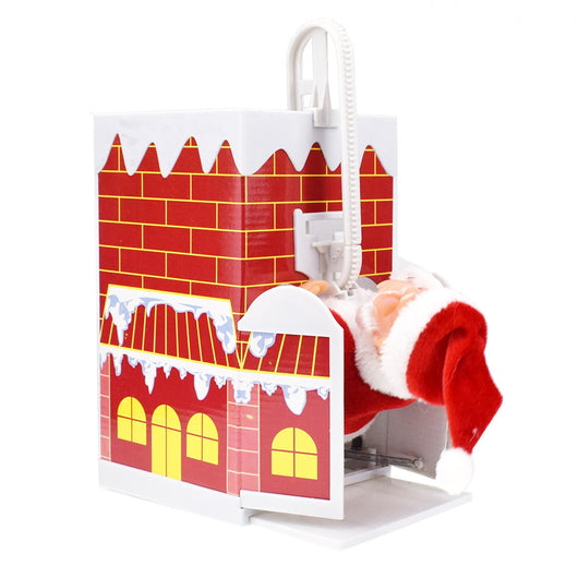 Papá Noel Escalador Eléctrico - Decoración Navideña Animada - Image 21