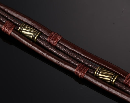 Pulsera de Cuero Trenzado Estilo Vintage para Hombre - Image 5