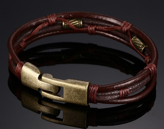 Pulsera de Cuero Trenzado Estilo Vintage para Hombre - Image 7