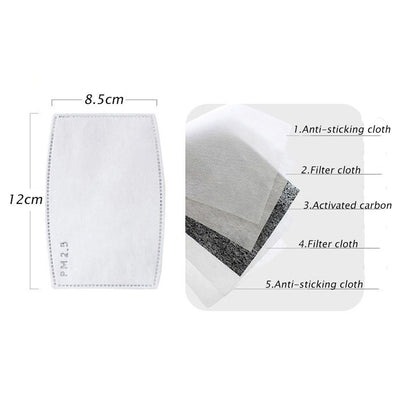 Mascarilla de Algodón PM2.5 con Filtro de Carbón Activado - Protección Antibacteriana - Image 23