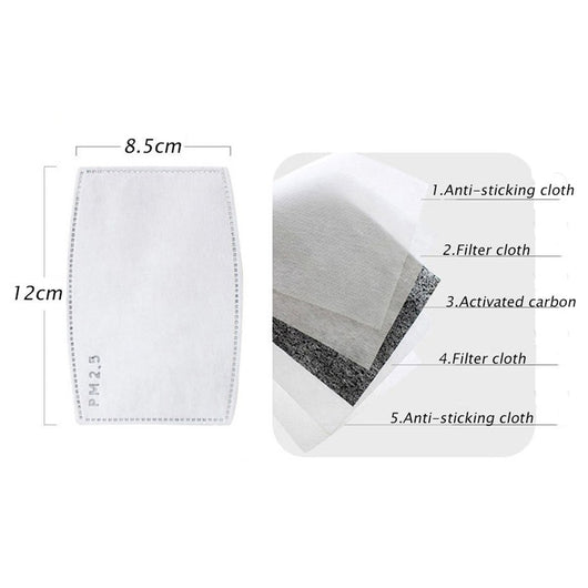 Mascarilla de Algodón PM2.5 con Filtro de Carbón Activado - Protección Antibacteriana - Image 23