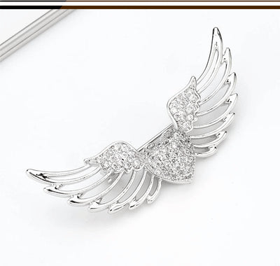 Broche de Alas de Ángel con Circonitas Engarzadas - Image 9
