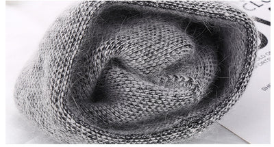 Boina de Conejo Angora para Niña - Gorro Otoñal Elegante - Image 11