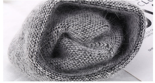 Boina de Conejo Angora para Niña - Gorro Otoñal Elegante - Image 11