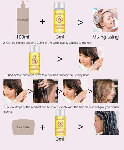 Aceite Esencial Tratamiento Líquido para el Crecimiento del Cabello - Prevención de Caída 20ml - Image 15