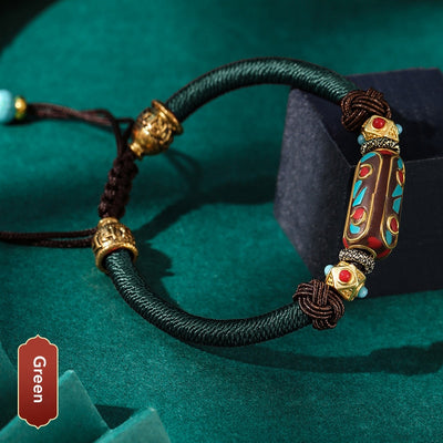 Pulsera Bohemia Nudo Dragón Tejida a Mano en Latón Vintage para Mujer - Image 7